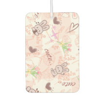 Cute Japanese Kawaii Bunny y cuadros rosa gingham
