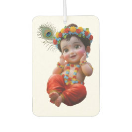 Ambientador Cute Little Krishna Póster de Arte Tradicional Ind