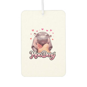 Ambientador Cute Moo Deng Hippo Girlie Corazones para chicas n