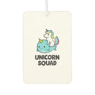 Ambientador Cute Narwhal Unicorn Squad Divertido Unicornio y N