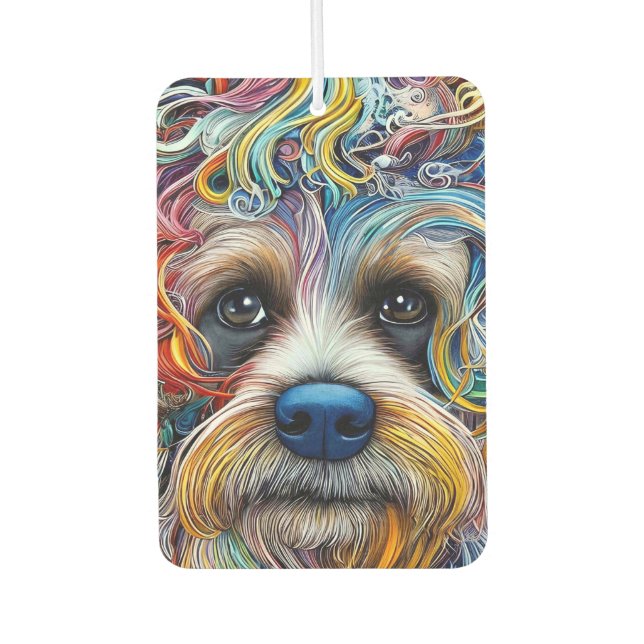 Ambientador Cute Pop Art Terrier (Anverso)