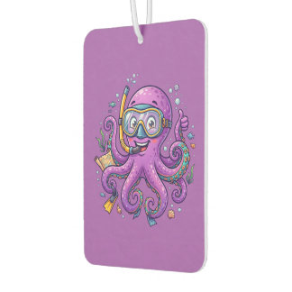 Ambientador Cute Purple Octopus Treasure Hunter