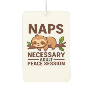 Ambientador Cute Sloth Naps � Sesión de Paz Necesaria para Adu