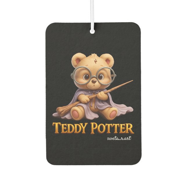 Ambientador Cute Teddy Wizard Car Air Freshener (Anverso)