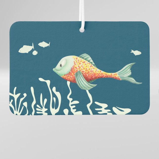 Ambientador Cute Under the Sea Painting with Happy Fish (Subido por el creador)
