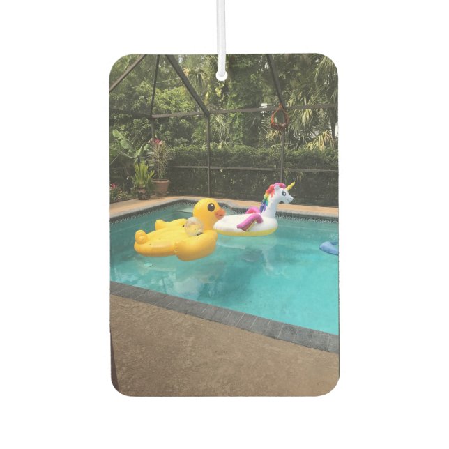 Ambientador Cute Whimsical Piscina Juguetes Aire Freshener (Anverso)
