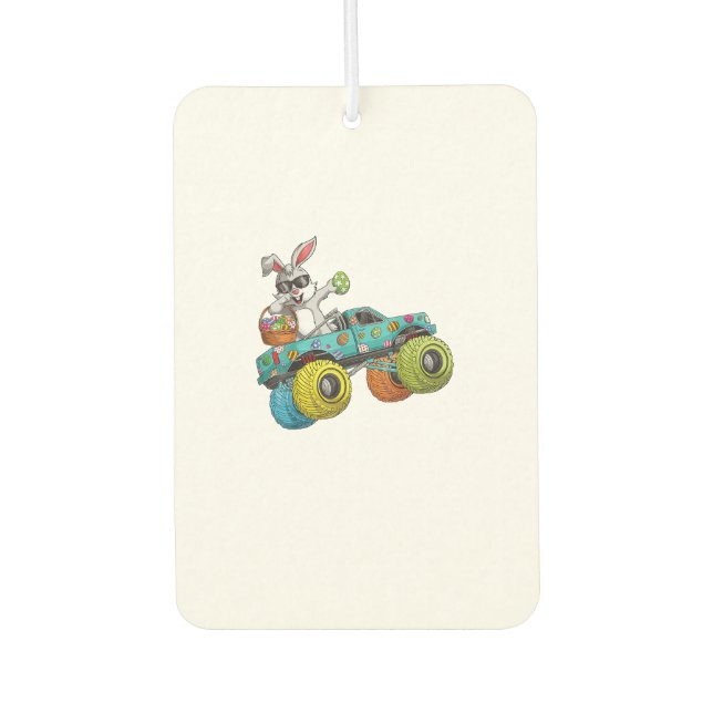 Ambientador Dabbing Bunny Happy Easter Monster Truck Lovers Ki (Anverso)