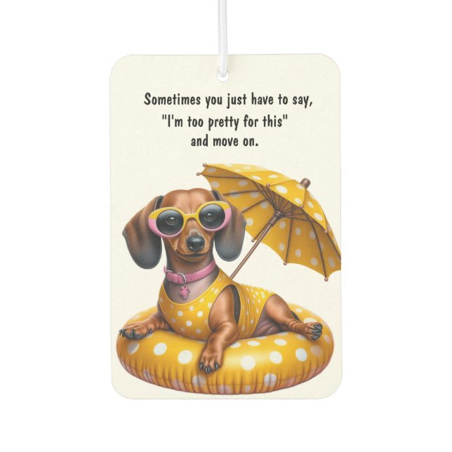 Ambientador Dachshund bikini (Anverso)
