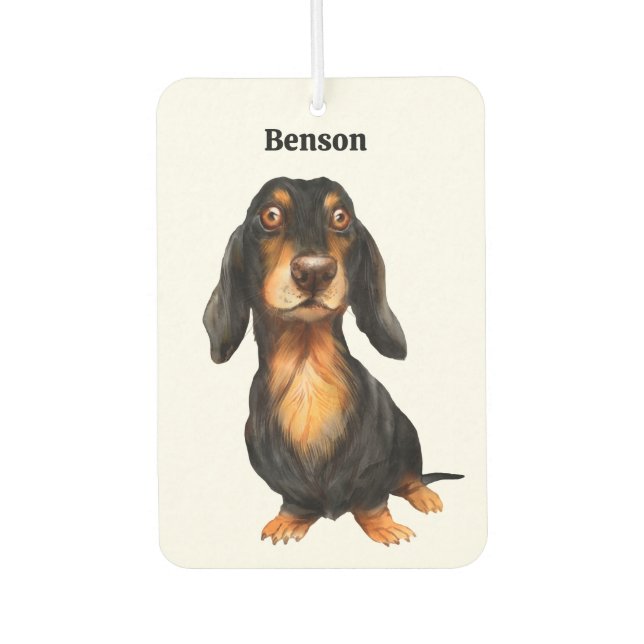 Ambientador Dachshund Personalizado (Anverso)