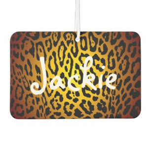 Ambientador de aire de encargo - oro del leopardo