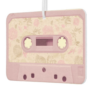 Ambientador de aire rosado retro de la cinta de