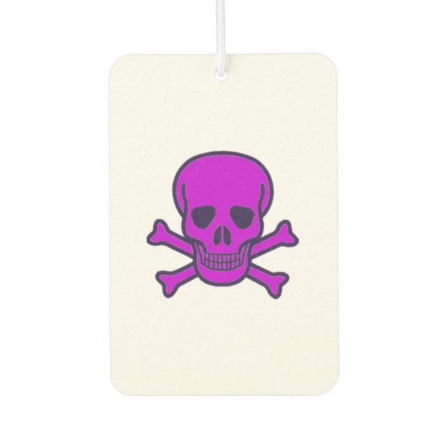 Ambientador de coche Calavera Morada (Anverso)