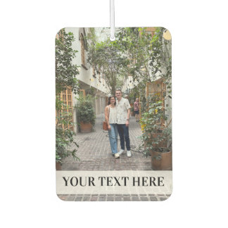 Ambientador de coche con foto personalizada a dos