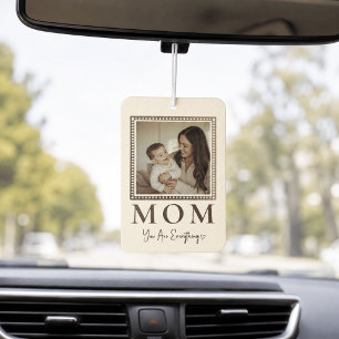 Ambientador de coche con foto personalizada de mam