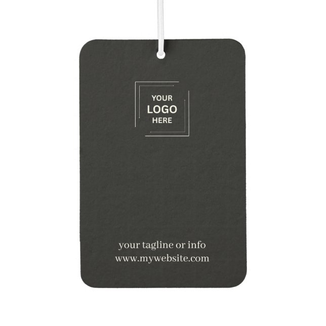 Ambientador de coche con logotipo empresarial eleg (Anverso)