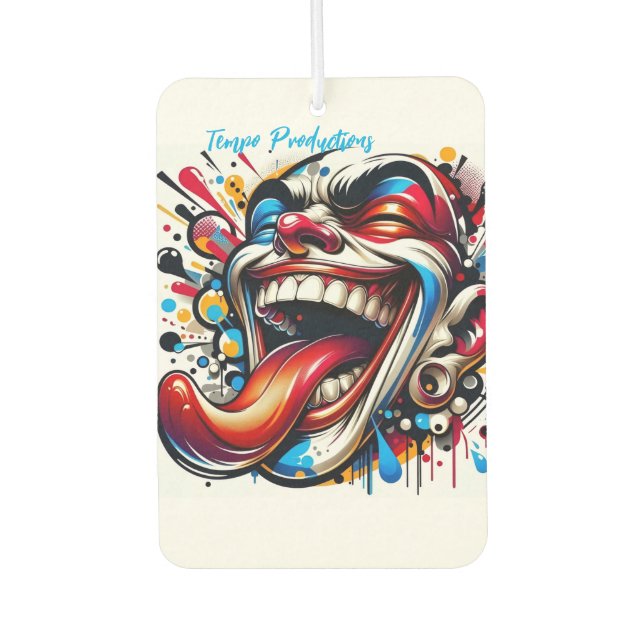 Ambientador de coche de payaso loco (Anverso)