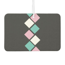 Ambientador de coche Harlequin (negro, aqua y rosa
