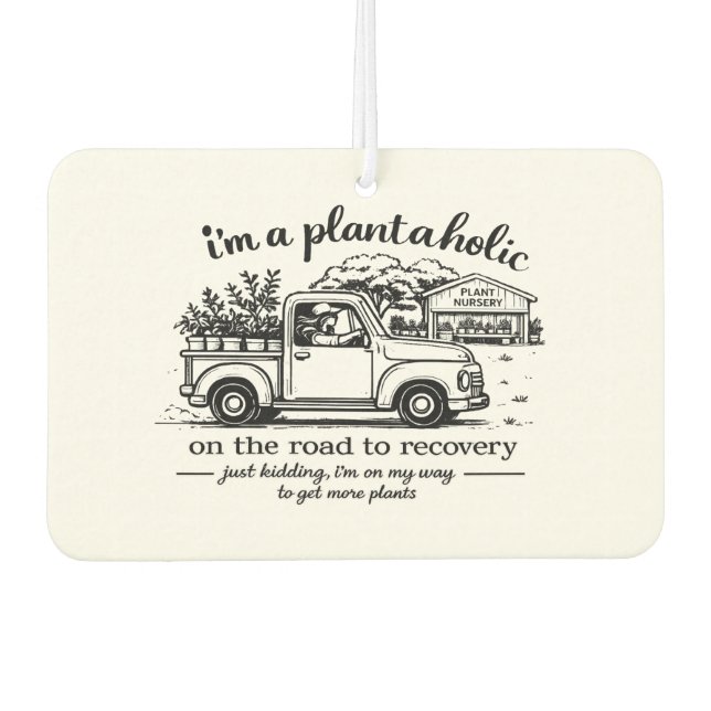 Ambientador de coche para adictos a las plantas |  (Anverso)