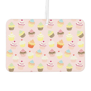 Ambientador de coche para fiesta de cupcakes