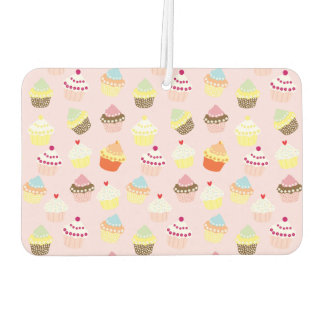 Ambientador de coche para fiesta de cupcakes