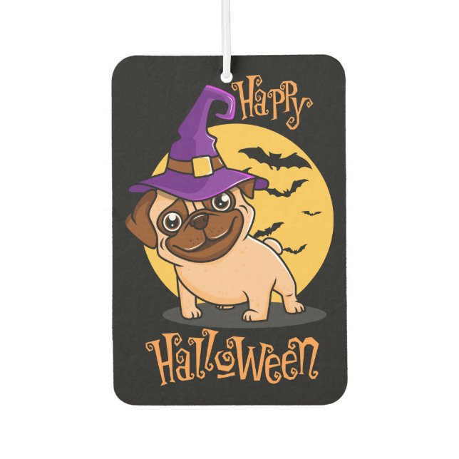 Ambientador de coche Puggy de Halloween (Anverso)