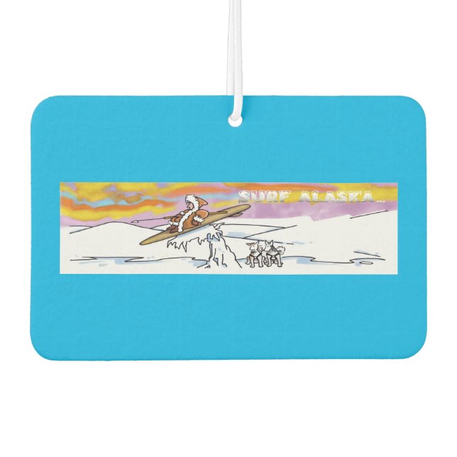 Ambientador de coche Surf Alaska (Anverso)