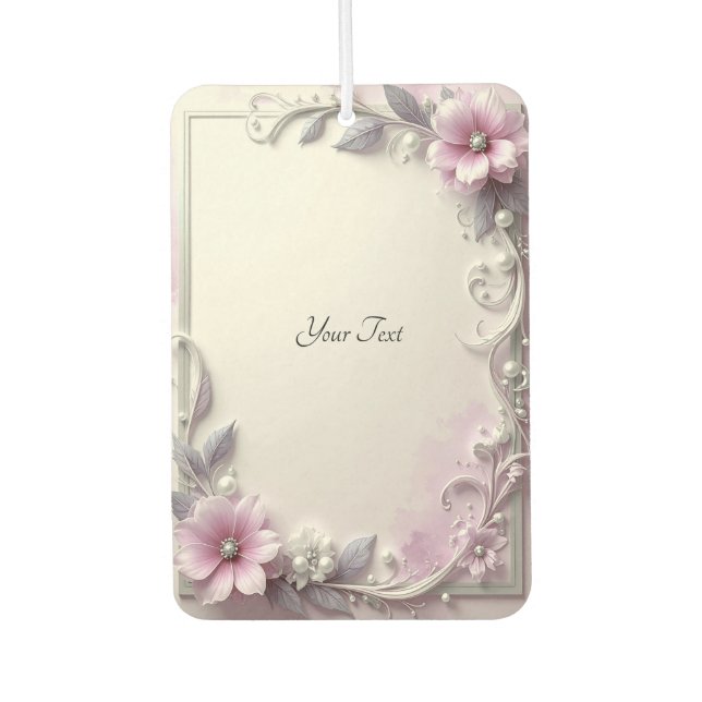 Ambientador de Marco Floral Rosa (Anverso)