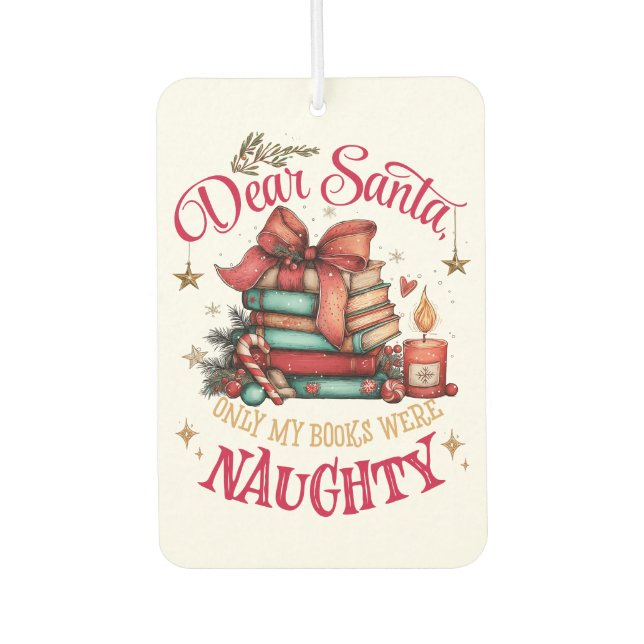 Ambientador Dear Santa, Only My Books Were Naughty  (Anverso)