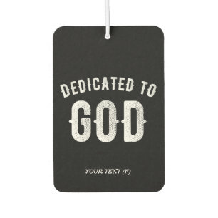 AMBIENTADOR DEDICADO A DIOS PERSONALIZABLE GUAY TEXTO BLANCO