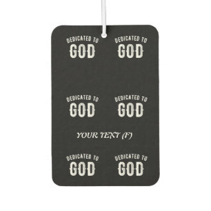 AMBIENTADOR DEDICADO A DIOS PERSONALIZABLE GUAY TEXTO BLANCO