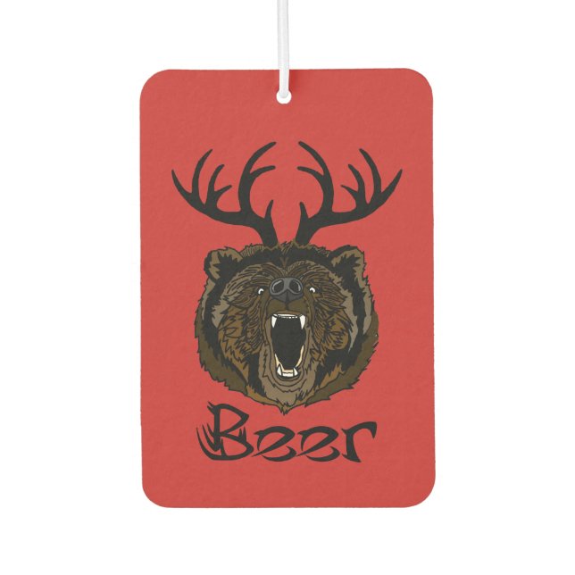 Ambientador Deer + Oso = Cerveza (Anverso)