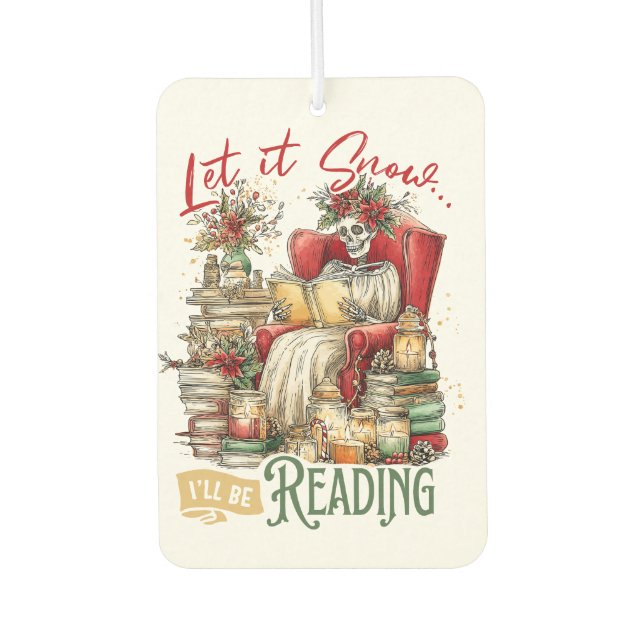 Ambientador Deja que nieve que voy a leer (Anverso)