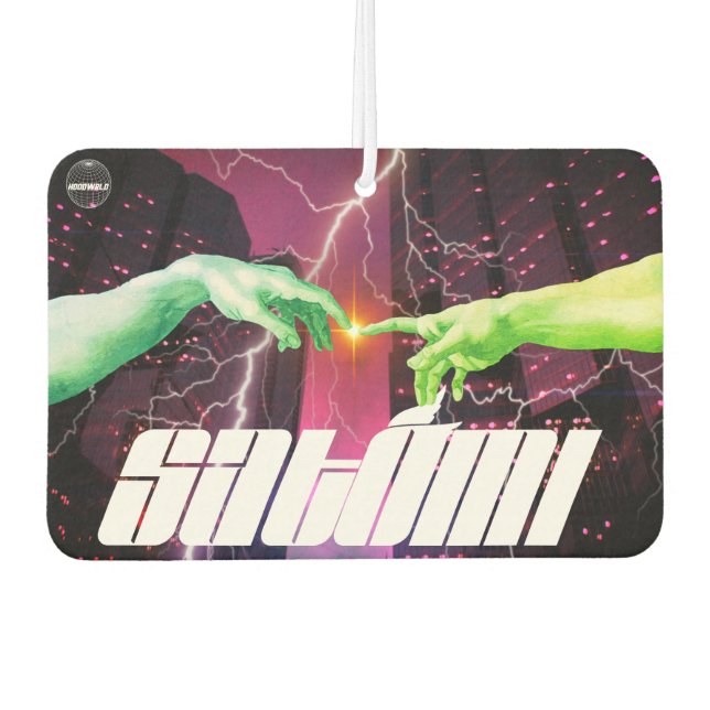 Ambientador deportes de motor satomi "2do contacto" (Anverso)