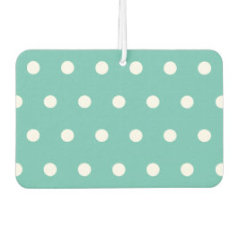 Ambientador Desodorante para coche de lunares (Aqua y Blanco)
