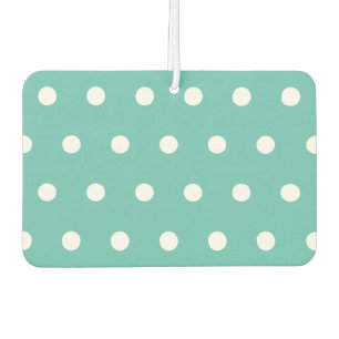 Ambientador Desodorante para coche de lunares (Aqua y Blanco)