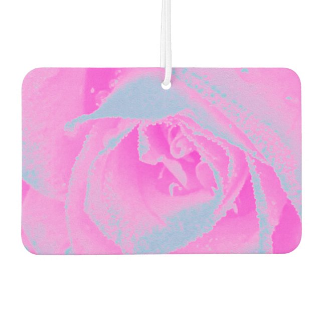 Ambientador Detalle perfecto de Rosa rosa y azul claro (Anverso)