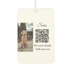 Ambientador Detalles simples de nombres de animales Código QR