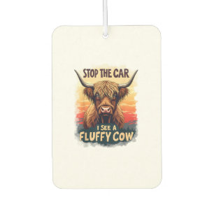 Ambientador Detener el coche veo la vaca Fluffy Cow Retro High
