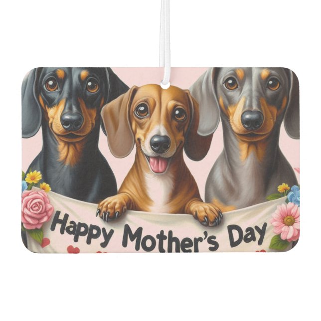 Ambientador Día de la Madre Dachshund (Anverso)