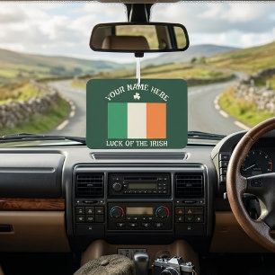 Ambientador Día de San Patricio Bandera de Irlanda Nombre Pers