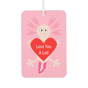 Ambientador Día de San Valentín Love Heart Axolotl