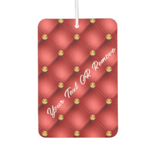 Ambientador Diamante dorado Texto teteado Aire rojo Freshener