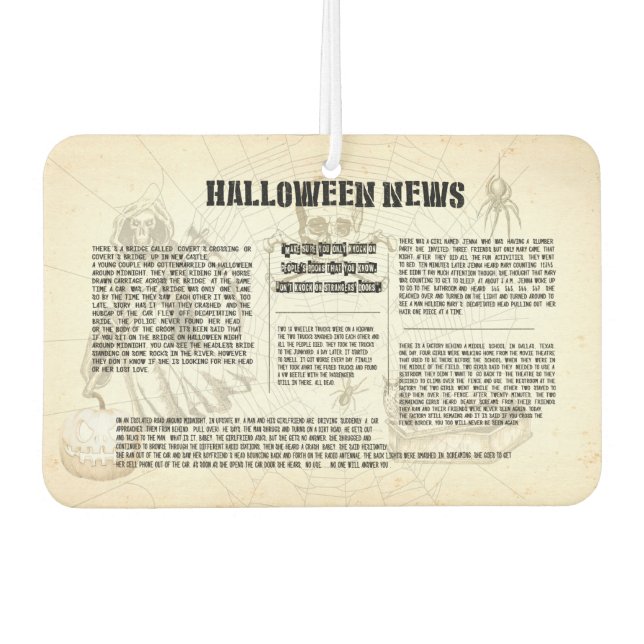 Ambientador Diario de Halloween Vintage (Anverso)