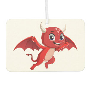 Ambientador Dibujo animado lindo diablo volador