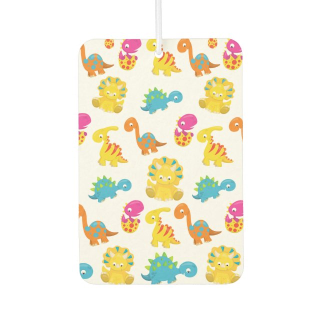 Ambientador Dinosaurios Cutos, Patrón De Dinosaurios, Dino Beb (Anverso)