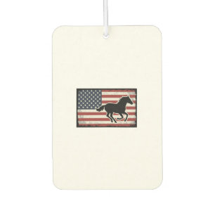 Ambientador Diseño de arte vectorial de caballo con bandera es