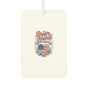 Ambientador Diseño de camisa floral vintage patriota Corazones