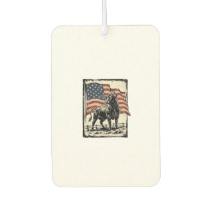 Ambientador Diseño de camisa western de bandera americana toro