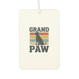 Ambientador Diseño de camiseta Abuelo Perro Vintage Pata Grand