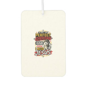 Ambientador Diseño de camiseta cristiana vintage necesito Jesú